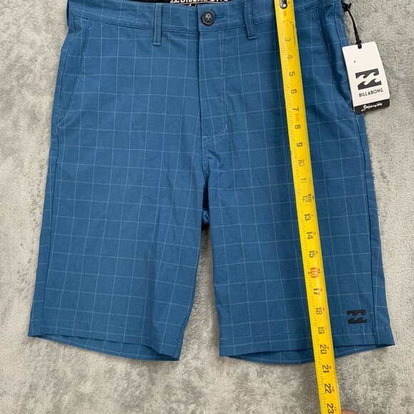 Billabong Shorts Mens 30 Blue Plaid Crossfire Submersibles Land Swim Casual 9” - Picture 2 of 12